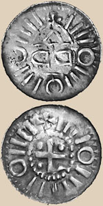 Sächsischer Randpfennig vom Typ KN 2:1