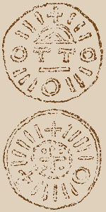 Sächsischer Randpfennig vom Typ KN 2:2