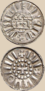 Sächsischer Randpfennig vom Typ KN 3