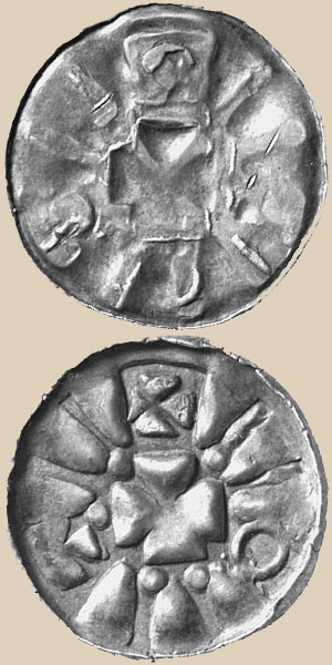 Sächsischer Randpfennig vom Typ KN 4