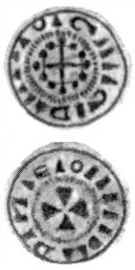 Sächsischer Randpfennig vom Typ MOL A 1