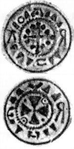 Sächsischer Randpfennig vom Typ MOL A 3:1