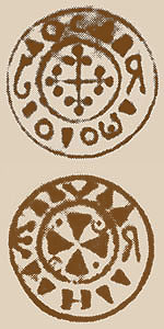 Sächsischer Randpfennig vom Typ MOL A 4:1