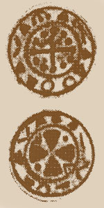 Sächsischer Randpfennig vom Typ MOL A 5:1/1