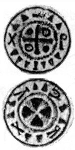 Sächsischer Randpfennig vom Typ Sal D 4:1/1